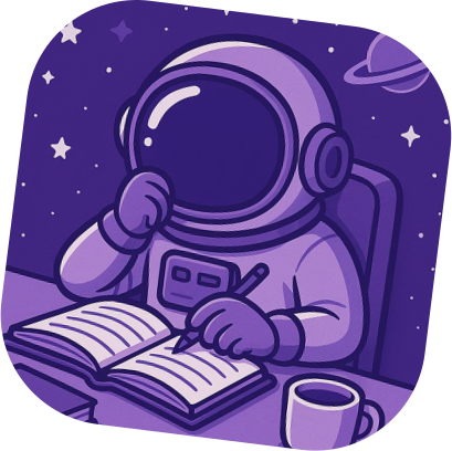 Astronauta planejando
